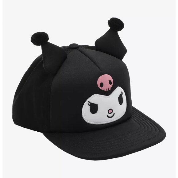 Kuromi 3D Ears Foam Snapback Hat (Adjustable - All Sizes) - NEW - Picture 2 of 3